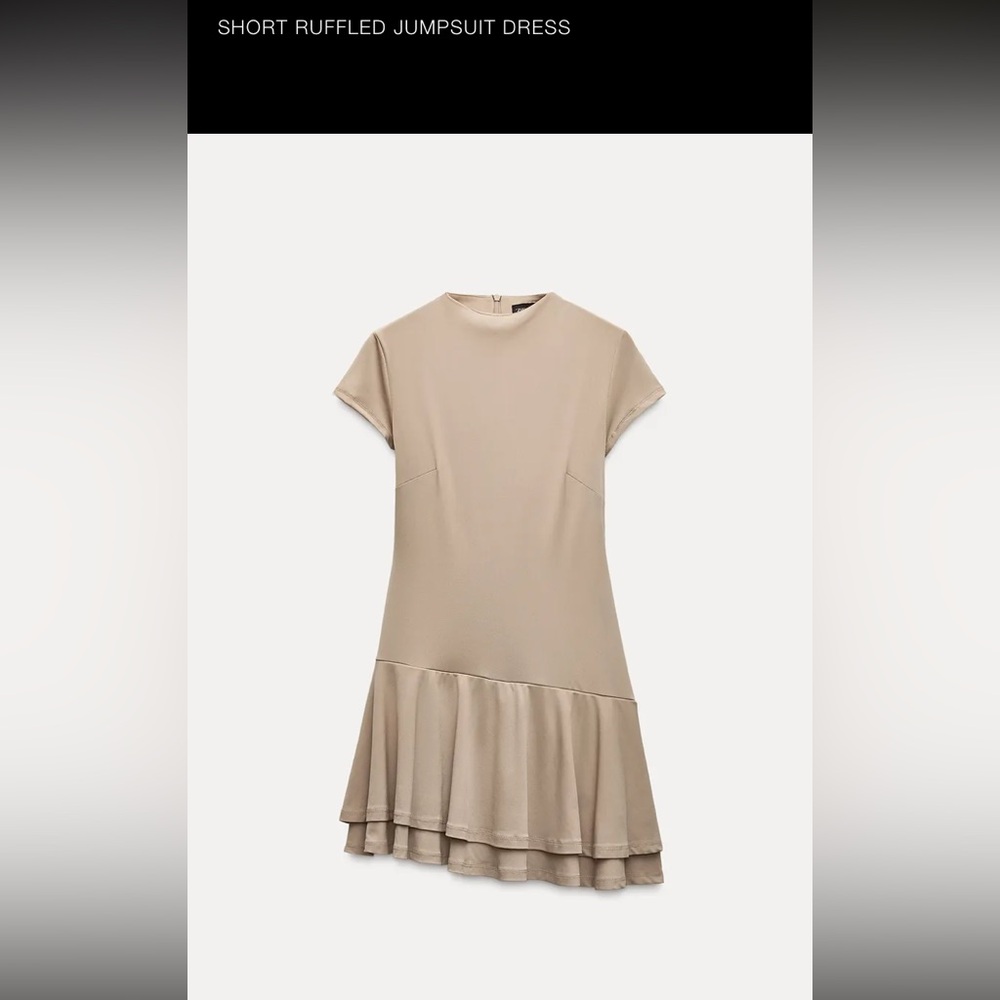 Zara Short Ruffled Jumpsuit Dress
